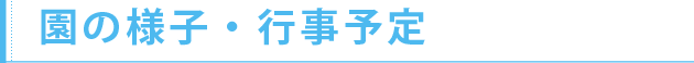 園の様子・行事予定